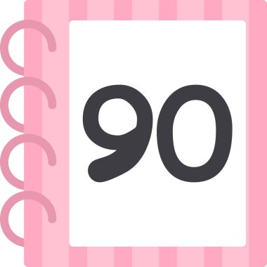 Yüzde 80 simge vektör illüstrasyonu