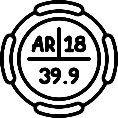 9 metrelik bir ikonun vektörü