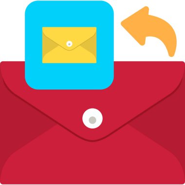 zarf posta simgesi düz biçimli