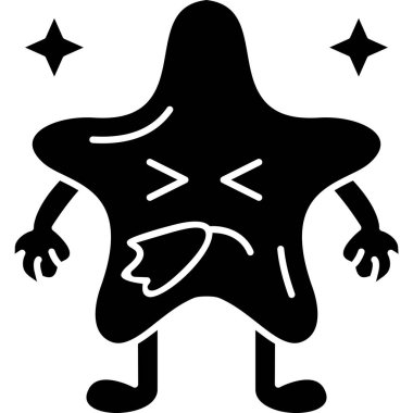 Bir yıldızın vektör illüstrasyonu