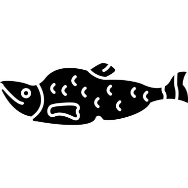 Balıkların vektör karikatür çizimi. beyaz arkaplanda izole.