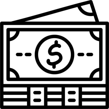 Dolar. Web simgesi basit illüstrasyon