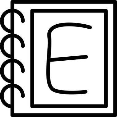 eðitim simgesi ve vektör illüstrasyonu beyaz arkaplanda izole edildi