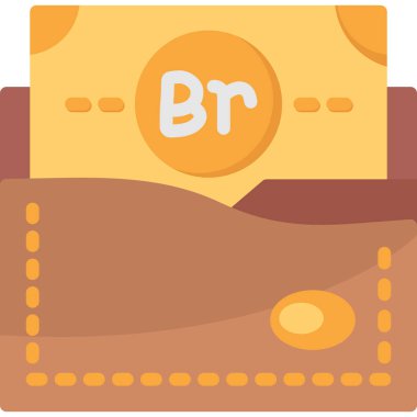 para çantası ve sikke vektör illüstrasyonu