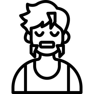 izole insan tasarımı karikatürü