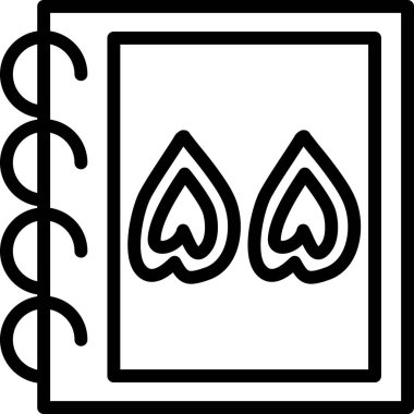 Kitap. Web simgesi basit illüstrasyon