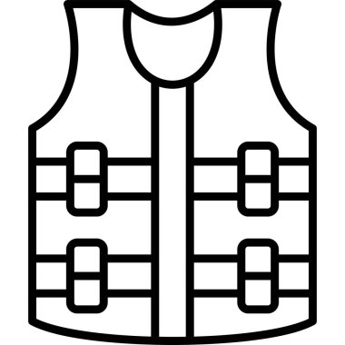 Ceket. Web simgesi basit illüstrasyon