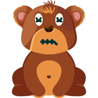 üzgün maymun çizgi film vektör çizimi grafik tasarımı