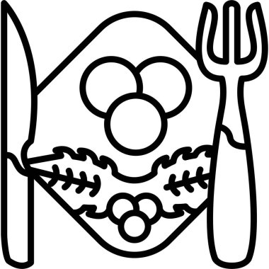 sağlıklı beslenme simgesi