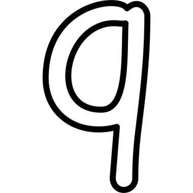 9 numaralı çizgi film, beyaz arkaplanda izole edilmiş, vektör illüstrasyonu