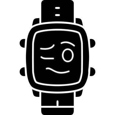 Alarm saati simgesi, vektör illüstrasyonu