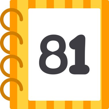 8 numara vektör simgesi