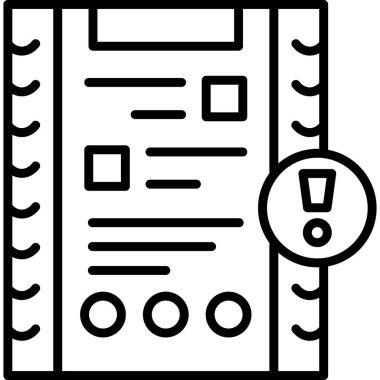 dosya belgesi simgesi, vektör illüstrasyonu