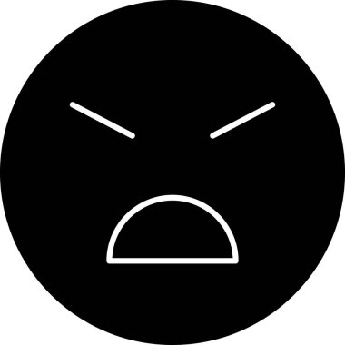 gülen yüzlü kızgın bir ifade.