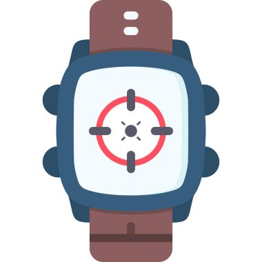 Dişli izole edilmiş simgeye sahip akıllı twatch