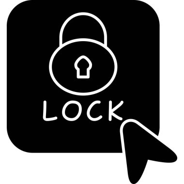 Kilit simgesi ile kilitle. ağ için kilit vektör simgesi ile kilidin ana çizimi