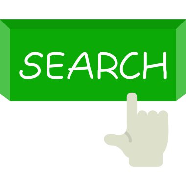 Arama simgesi, vektör illüstrasyonu