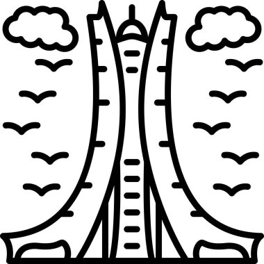 karnaval maskesi web simgesi, vektör illüstrasyonu