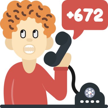 Telefon karakteri olan çağrı merkezi adamı.