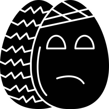 üzgün emoji yüz simgesi katı biçimde