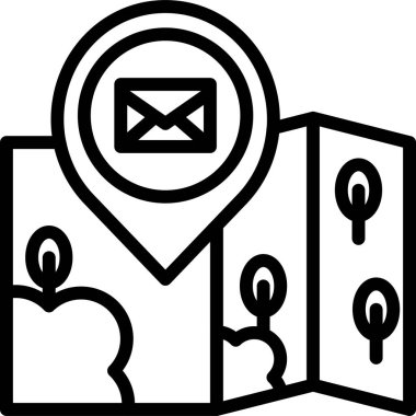 E- posta simgesi vektör illüstrasyonu