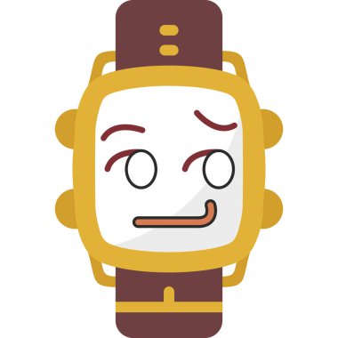 Robot çizgi film tasarımı, vektör illüstrasyonu 10 grafik