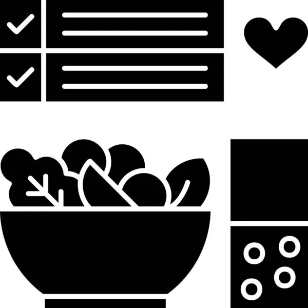 yiyecek simgesi, vektör illüstrasyonu