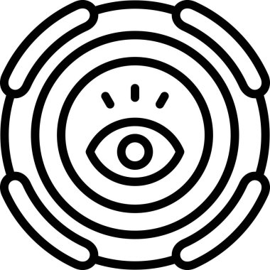 Göz. Web simgesi basit illüstrasyon