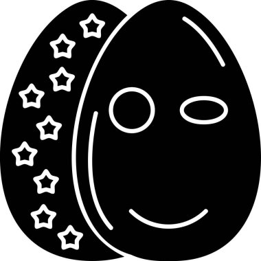 Paskalya 'da mutlu paskalya yumurtası simgesi - vektör kategorisi