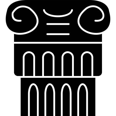 Bir sütunun vektör illüstrasyonu