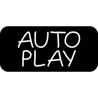 Beyaz arkaplanda oynat düğmesi