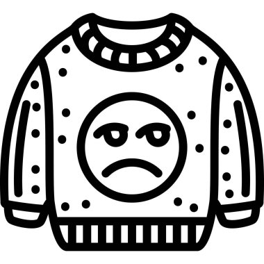 hüzünlü karikatür vektör çizimi