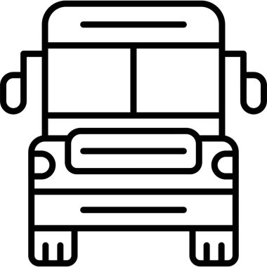 araba taşıma aracı simgesi taslak biçimi