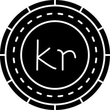 Para para birimi simgesi ana hat biçiminde