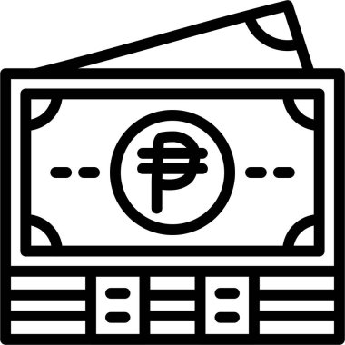 Para birimi. Web simgesi basit illüstrasyon