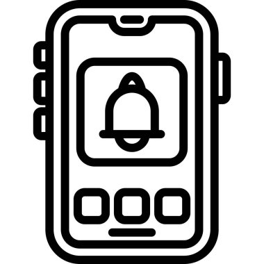 akıllı telefon simgesi vektör illüstrasyonu