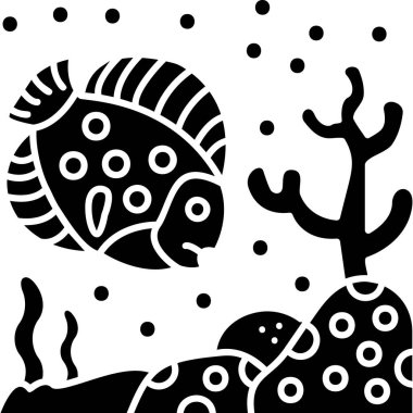 balık simgesi seti, vektör çizimi beyaz arkaplanda izole edildi