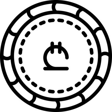 Bozuk para. Web simgesi basit illüstrasyon