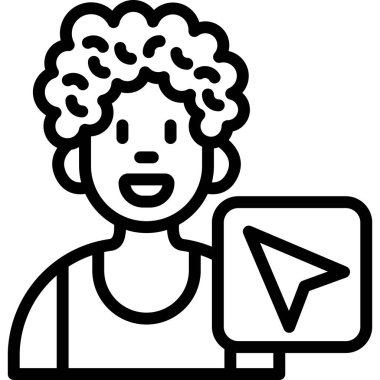 video. Web simgesi basit illüstrasyon