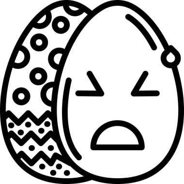 Yumurta Simgesi, Vektör illüstrasyonu