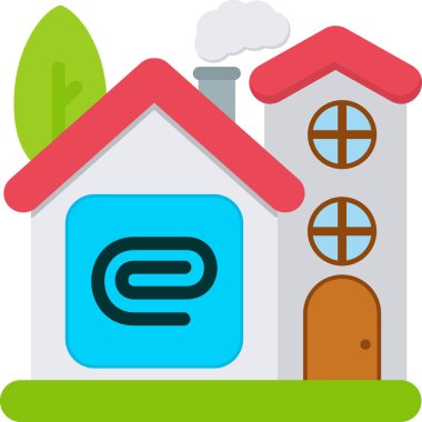 emlak evi simgesi düz stil