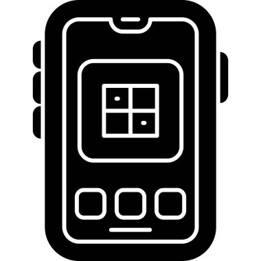 akıllı telefon simgesi vektör illüstrasyonu