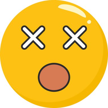 Dosya ana hatları biçiminde emoji yüz simgesi