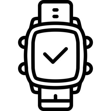 saat simgesi, vektör illüstrasyonu