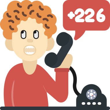 Çağrı Merkezi operatörü çizgi filmi