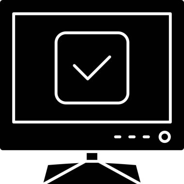 Ekran simgesi vektör illüstrasyonunu izle