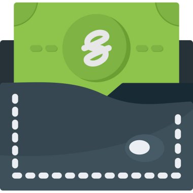 para düz simge vektör simgesi