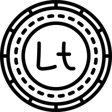 Para birimi. Web simgesi basit illüstrasyon