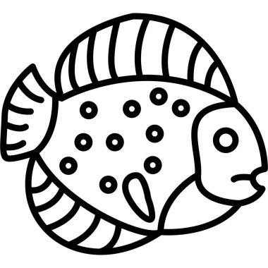 karikatür balıklarının vektör çizimi