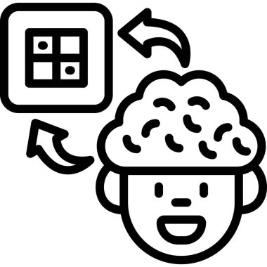 veri hesaplama simgesi, vektör illüstrasyonu